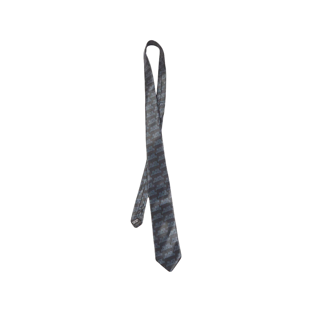 Black Tonal Logo Tie - Image 2