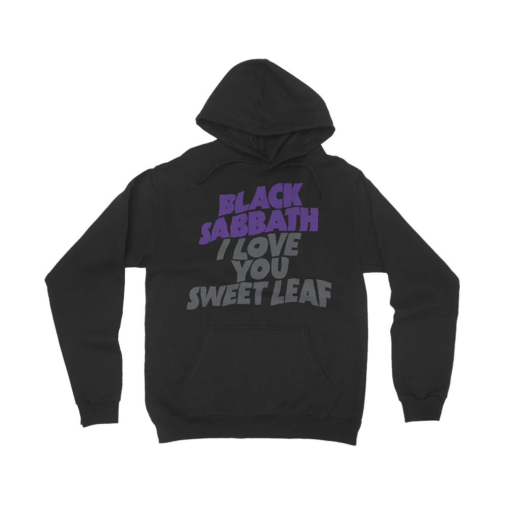 I Love You Sweet Leaf Black Hoodie