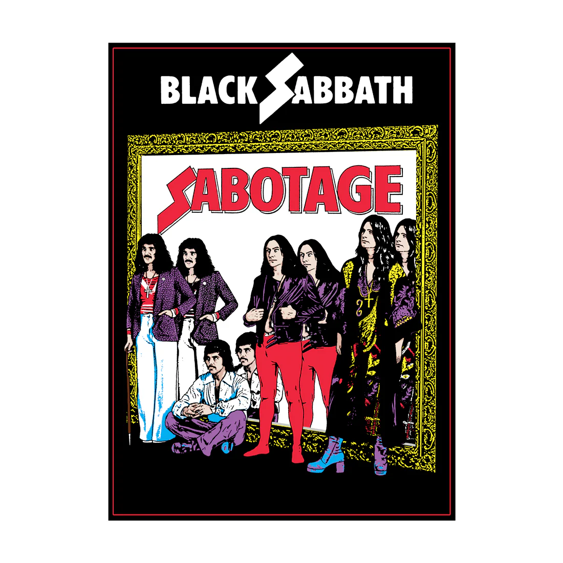 Sabotage Flocked Blacklight Poster